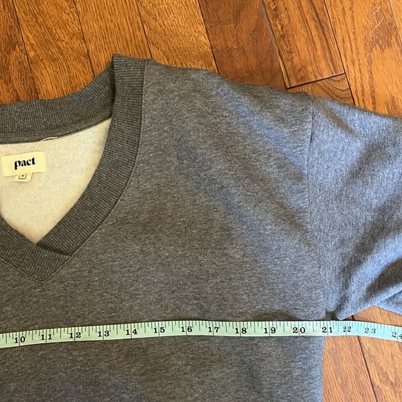Pact Gray Boxy Long Sleeve Sweatshirt - Picture 9 of 10